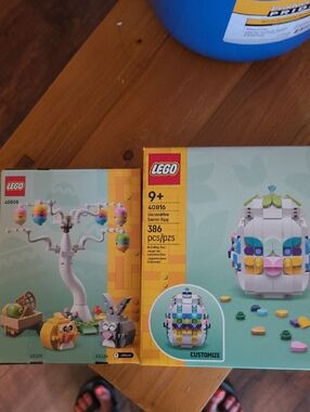 Lego Decorative Easter Egg Kit - White, Pastel Pink, Pastel Blue, Yellow, Green